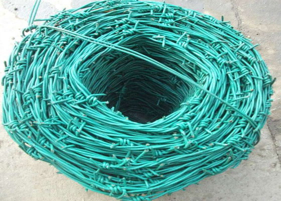 Security 0.4mm PVC Coated  SWG8 Coiled Razor Wire